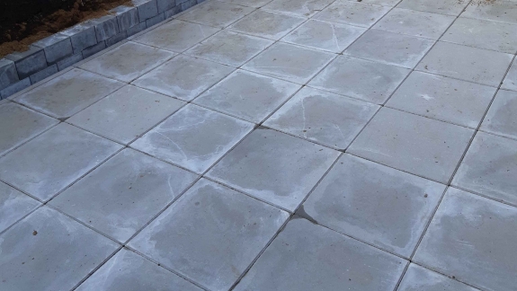 Belægning af terrasse ved privat bolig