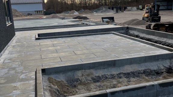 Stor terrasse belægning